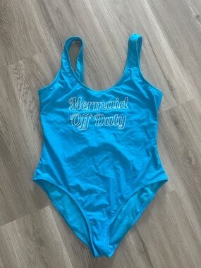 Mermaid Off Duty Blue One-Piece Swimsuit